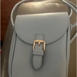 Sky blue crossbody bag